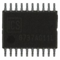 ICS8737AG-11LF IC FANOUT BUFF LVPECL 20-TSSOP