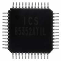ICS85352AYILF IC CLK MUX 2:12 LVPECL 48-TQFP
