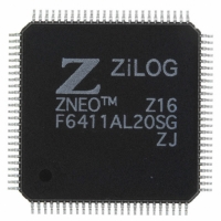 Z16F6411AL20SG IC ZNEO MCU FLASH 64K 100LQFP