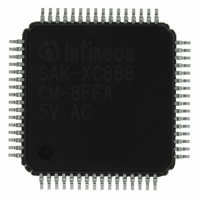 SAK-XC888CM-8FFA 5V AC IC MCU 8BIT 256B TQFP-64