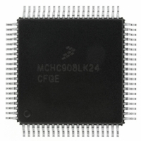 MCHC908LK24CFQE IC MCU 24K FLASH 8MHZ SPI 80-QFP