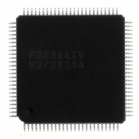 DF38344XWV IC H8/38344 MCU FLASH 100TQFP