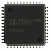 DF2265FA20V IC H8S/2265 MCU FLASH 100QFP