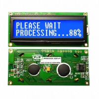 NHD-0216K3Z-NSW-BBW LCD MOD SERIAL 2X16 BLU TRANSM