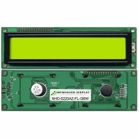 NHD-0220AZ-FL-GBW LCD MOD CHAR 2X20 Y/G TRANSFL