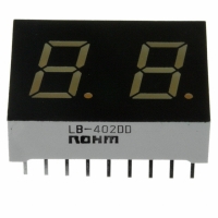 LB-402DD DISPLAY 7SEG 10.16MM 2DGT ORN CA