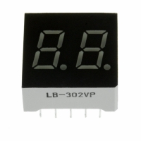 LB-302VP DISPLAY 7SEG 7.62MM 2DGT RED CC