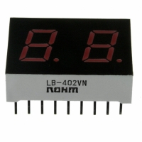 LB-402VN DISPLAY 7SEG 10.16MM 2DGT RED CC