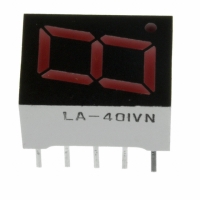 LA-401VN DISPLAY 7SEG 10.16MM 1DGT RED CC