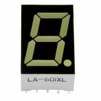 LA-601XL DISPLAY 7SEG 14.6MM 1DGT YLW CC