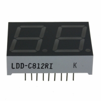 LDD-C812RI LED 7-SEG .80 DUAL GRN CC DIRECT