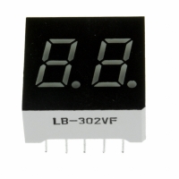 LB-302VF DISPLAY 7SEG 7.62MM 2DGT RED CA