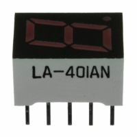 LA-401AN DISPLAY 7SEG 10.16MM 1DGT RED CC