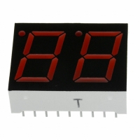 LB-602AA2 DISPLAY 7SEG 14.3MM 2DGT RED CA