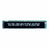 CU40025SCPB-U1J MODULE VF DISPLAY 40X2 5MM CHAR