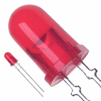 LN21RPH LED RED DIFFUSED ROUND LONG