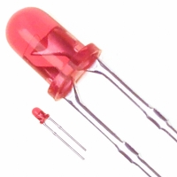 LN28RCPP LED RED CLEAR 3MM ROUND