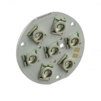 XREGRN-L1-0000-00P01-RND-7LED LED MCPCB 7LED ROUND XRE GREEN