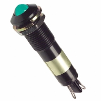 609-1222-140 LED PNL MT 9MM 24V BLACK GREEN