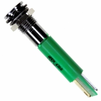 Q8F1CXXG12E INDICATOR 12V 8MM FLUSH GREEN