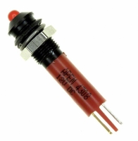 Q6P1BXXR12E INDICATOR 12V 6MM PROMINENT RED