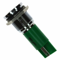 Q16F1CXXG12E INDICATOR 12V 16MM FLUSH GREEN