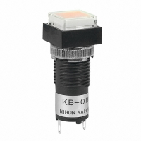 KB01KW01-5D05-JD SW IND PB SQ SLD AMBER 5V