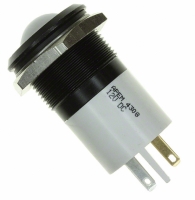 Q22P1BXXW12E INDICATOR 12V 22MM PROMINENT WHT