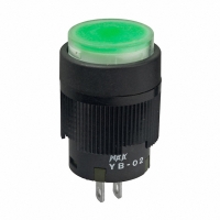 YB02KW01-5F24-JF INDICATOR PB RND GRN 24V ILLUM