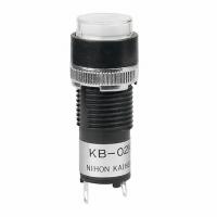 KB02KW01-6B-JB SW IND PB RND WHTE LED WHITE CAP