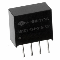 VBSD1-S24-S15-SIP CONVERTER DC/DC 15V OUT 1W