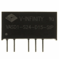 VASD1-S24-D15-SIP CONVERTER DC/DC +/-15V OUT 1W
