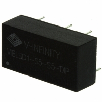 VIBLSD1-S5-S15-SIP CONVERTER DC/DC 15V REG OUT 1W