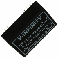 VAWQ3-Q48-D15H CONVERTER DC/DC +/-15V 100MA 3W