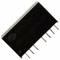 VWRAS2-D24-D9-SIP CONVERTER DC/DC +/-9V OUT 2W