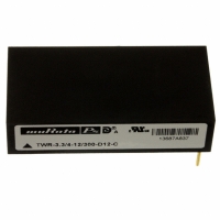 TWR-3.3/4-12/300-D12-C CONV DC/DC TRI OUT 3.3,12,-12V