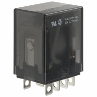 PCLH-205D1S,000 RELAY GP DPDT 15A 110VDC PLUGIN