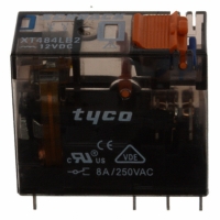 XT484LB2 RELAY XT DPDT 8A 12VDC PLUG-IN