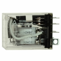 LYQ2-DC12 RELAY DPDT 12VDC PLUG-IN W/LED