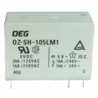 OZ-SH-105LM1,294 RELAY PWR SPST-NO 16A 5VDC PCB