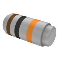 MCP100JR-10K RES CARB FILM 10K OHM 1W 5%