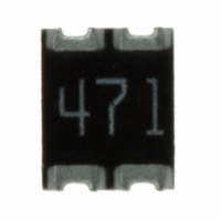 744C043471JPTR RES ARRAY 470 OHM 4TERM 2RES SMD