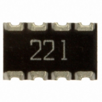 744C083221JPTR RES ARRAY 220 OHM 8TERM 4RES SMD