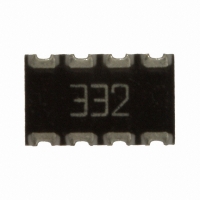 744C083332JPTR RES ARRAY 3.3KOHM 8TERM 4RES SMD
