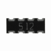 743C083512JPTR RES ARRAY 5.1KOHM 8TERM 4RES SMD