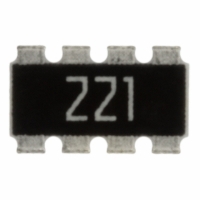 YC324-JK-07220RL RES ARRAY 220 OHM 8TRM 4 RES SMD