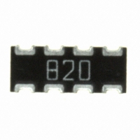 743C083820JTR RES ARRAY 82 OHM 8TERM 4RES SMD