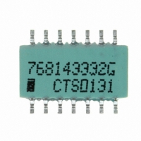 768143332G RES-NET ISO 3.3K OHM 14-PIN SMD