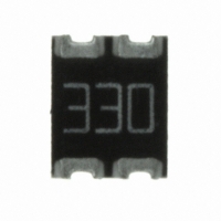 744C043330JPTR RES ARRAY 33 OHM 4TERM 2RES SMD