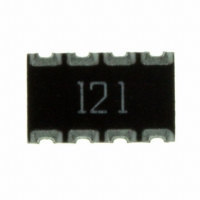 744C083121JPTR RES ARRAY 120 OHM 8TERM 4RES SMD